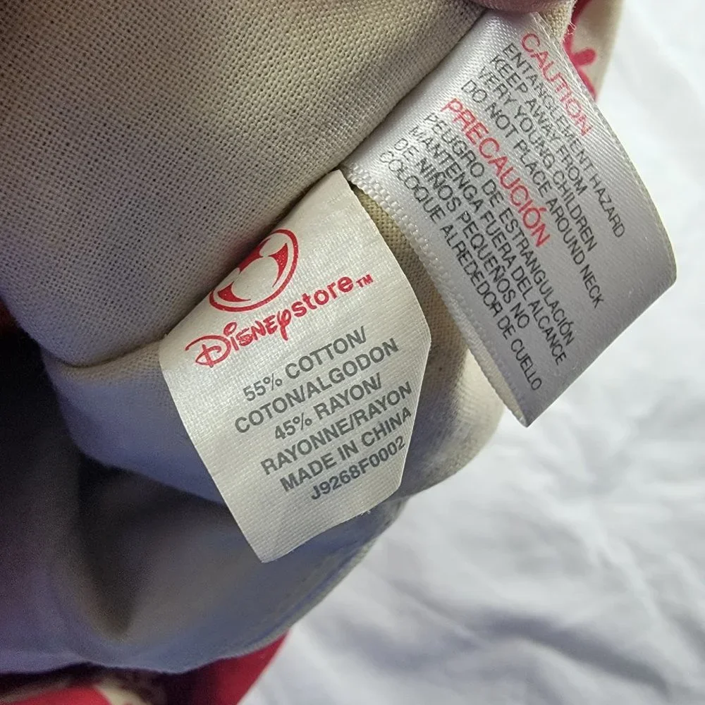 Disney Store Red Floral Mickey And Minnie Tote Bag Island Getaway Lightweight - Picture 6 of 7